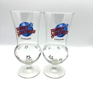 Planet Hollywood Orlando Hurricane Glass Set of 2